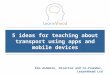 5 ideas for teaching about the topic of transport using apps and mobile devices