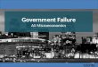 Government failure markets