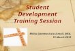 Student Development Training Session