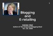 Blogging and E-retailing