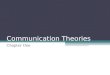 Communication theories comm
