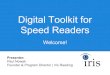 Speed Reading: Digital Toolkit for Speed Readers