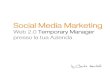 Social Media Marketing - Web 2.0 Temporary Manager