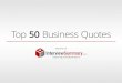 Top 50 Business Quotes
