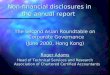 Non-financial disclosure: environmental and ethical 