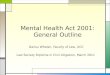 Mental Health Act 2001: General Outline (March 2011)
