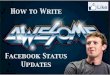 Tips for writing best facebook updates   e briks infotech