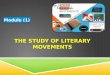 The study of literary movements