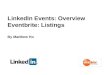 Linkedin Events and Eventbrite