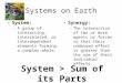 Systems On Earth