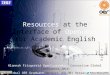 Resources at the Interface of Openness for Academic English