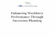 Enhancing Workforce Performance Through Succession Planning