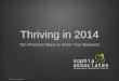 Thriving in 2014: Ten Practical Tips for Growing Your Business