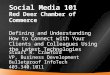 Red Deer Chamber of Commerce Social Media 101 Seminar