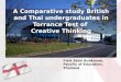 A comparative study british and thai undergraduates in torrance test of creative thinking