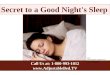 Secret to a good Night's Sleep