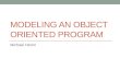 2CPP05 - Modelling an Object Oriented Program