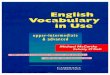 Cambridge University Press   English Vocabulary In Use (Upper Intermediate & Advanced)