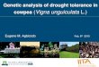Genetic analysis of drought tolerance in cowpea (Vigna unguiculata L.)