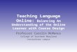 Teaching Language Online: Balancing An Understanding of the Online Learner with Course Design Mc Manus