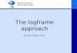 Proposal writing  resource   the logframe approach