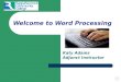 Word Processing Orientation Video