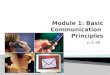 FET N4 Module 1 Basic communication process