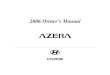 2006 Hyundai Azera Owners Manual