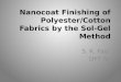 nano coating of textiles by sol gel method