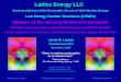 Lattice Energy LLC- Mystery of the Missing Nickel and Vanadium-Nov 6 2011