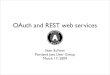 OAuth and REST web services