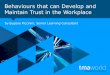 TMA World Viewpoint 32: Behaviours that can develop and maintain trust in the workplace