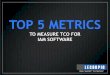 Top 5 Metrics To Measure TCO For Intellectual Asset Management Software