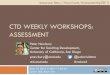 Weekly Workshop: Assessment