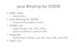 Java Binding for OODB
