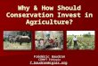Agriculture & nature conservation