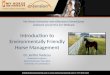 Introduction To Environmentally Friendly Horse Management (Nadeau)