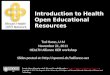 Introduction to Health Open Educational Resources