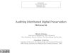 Auditing Distributed Preservation Networks