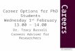 Career Options For PhD Students (1.2.2012)