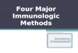 Four major immunologic methods