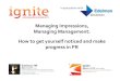 Managing Impressions, Managing Management presentation