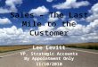 Sales – The Last Mile to the Customer