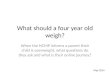 How much should a four year old weigh?