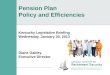 Pension plan policy and efficiencies