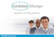 Candidate Manager - erecruiting solution
