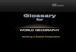 Glossary for World Geography