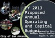 Fy 2013 Proposed Budget Presentation