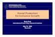 Social Protection for Inclusive Growth