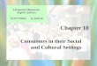 Consumers In Their Social And Cultural Settings